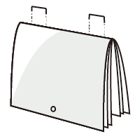 Saddle stitch binding
 ( wall type )