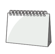 Ring wire binding
( wall / desk type )